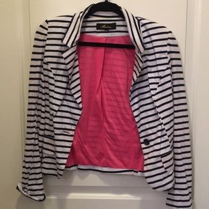 Navy and White Blazer